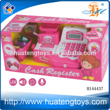 2014 Conjunto de brinquedos de plástico para crianças caixa de brinquedos, brinquedos de educação eletrônicos brinquedos de caixa registradora para crianças H144437